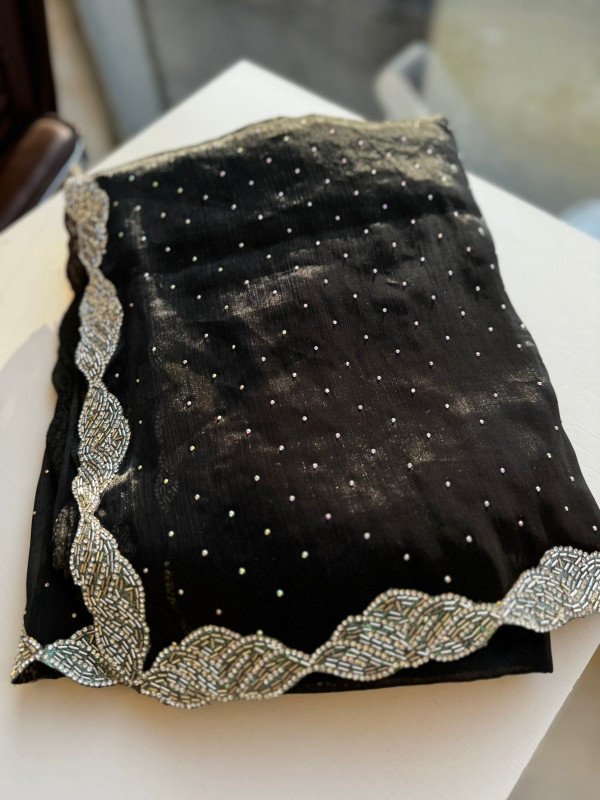 Tissue organza saree