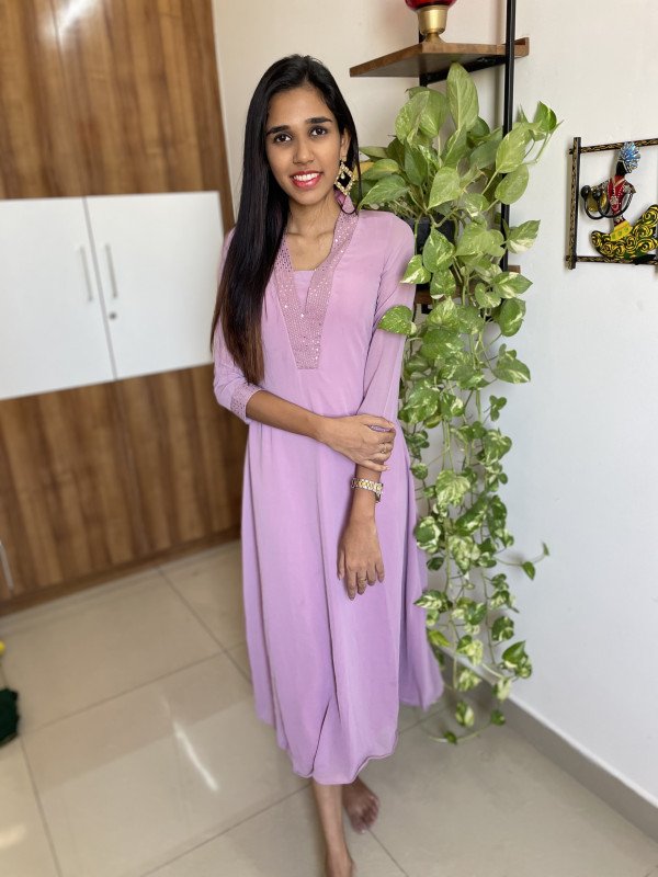 Georgette designer kurthi SL0123