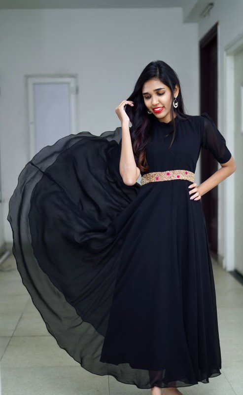 SL0157 georgette gown